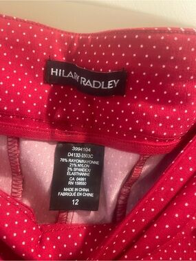 Hilary Radley Red with White Polka Dot Women's Shorts